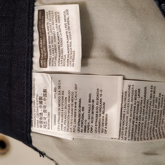 Mens Levi's 505 red tag blue jeans - Picture 10 of 11